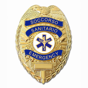 Emergency police badge