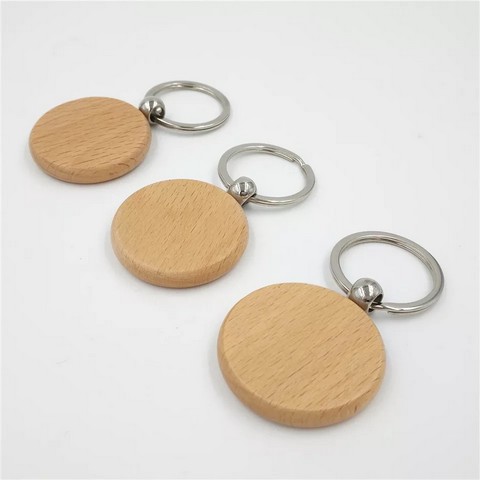 Wooden keychains