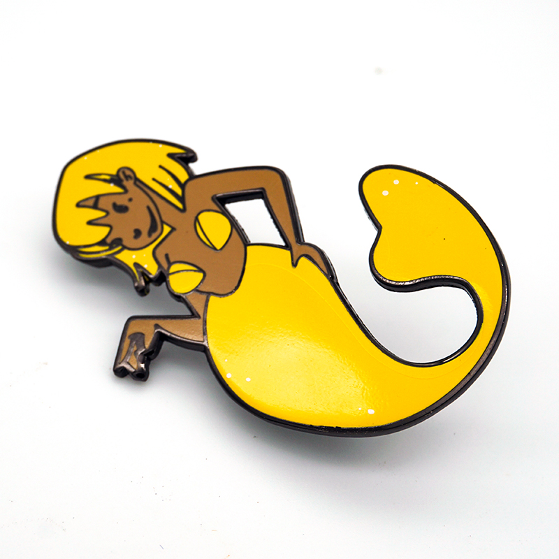 Immitation Hard Enamel Mermaid Lapel Pins