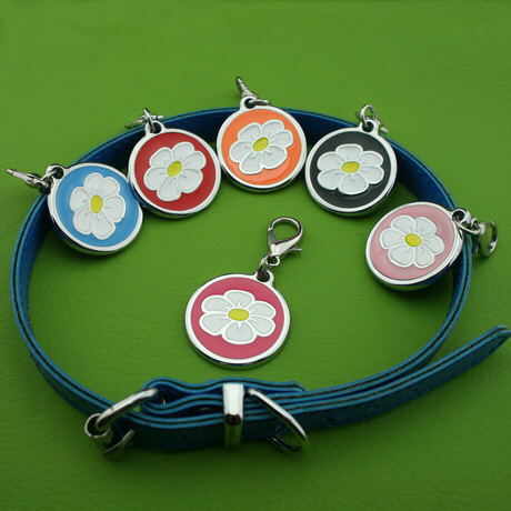 Flower pet tags
