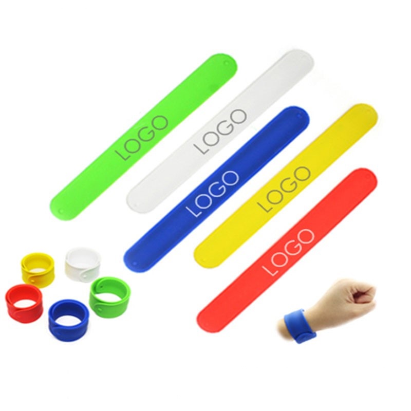  Silicone slap band