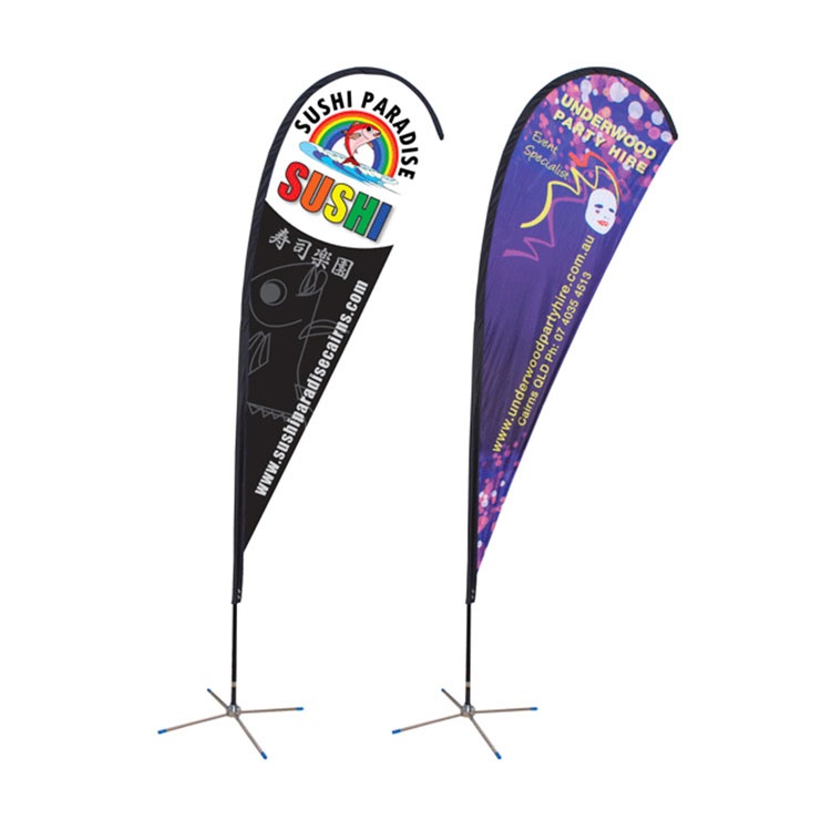 Custom Teardrop Flag Banner with pole