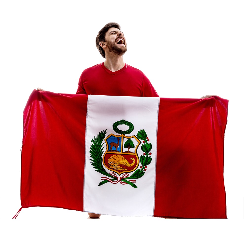 World football big red flag